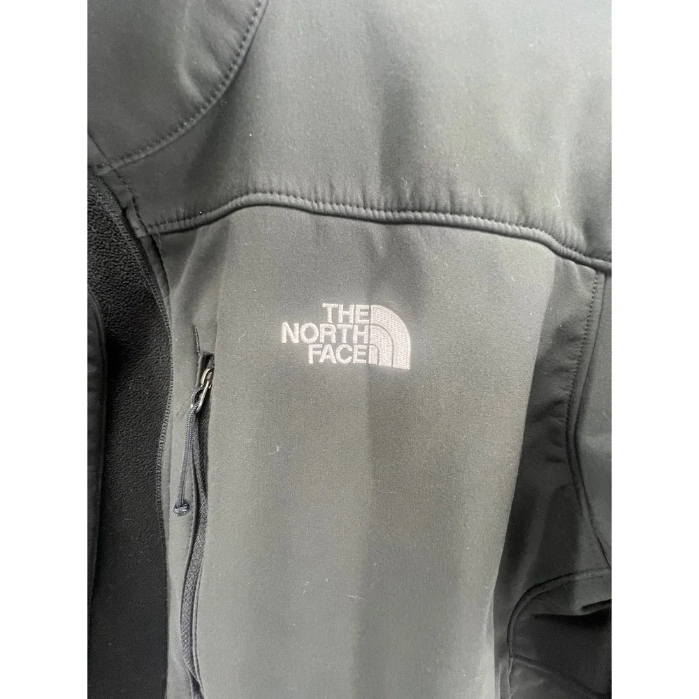 The‎ North Face TNF Apex Men's XL Black Softshell Fleece Lined Jacket